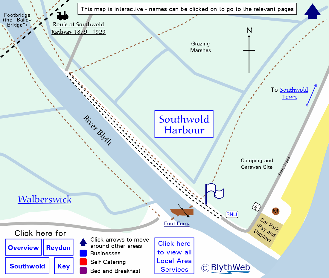 Southwold Harbour Map
